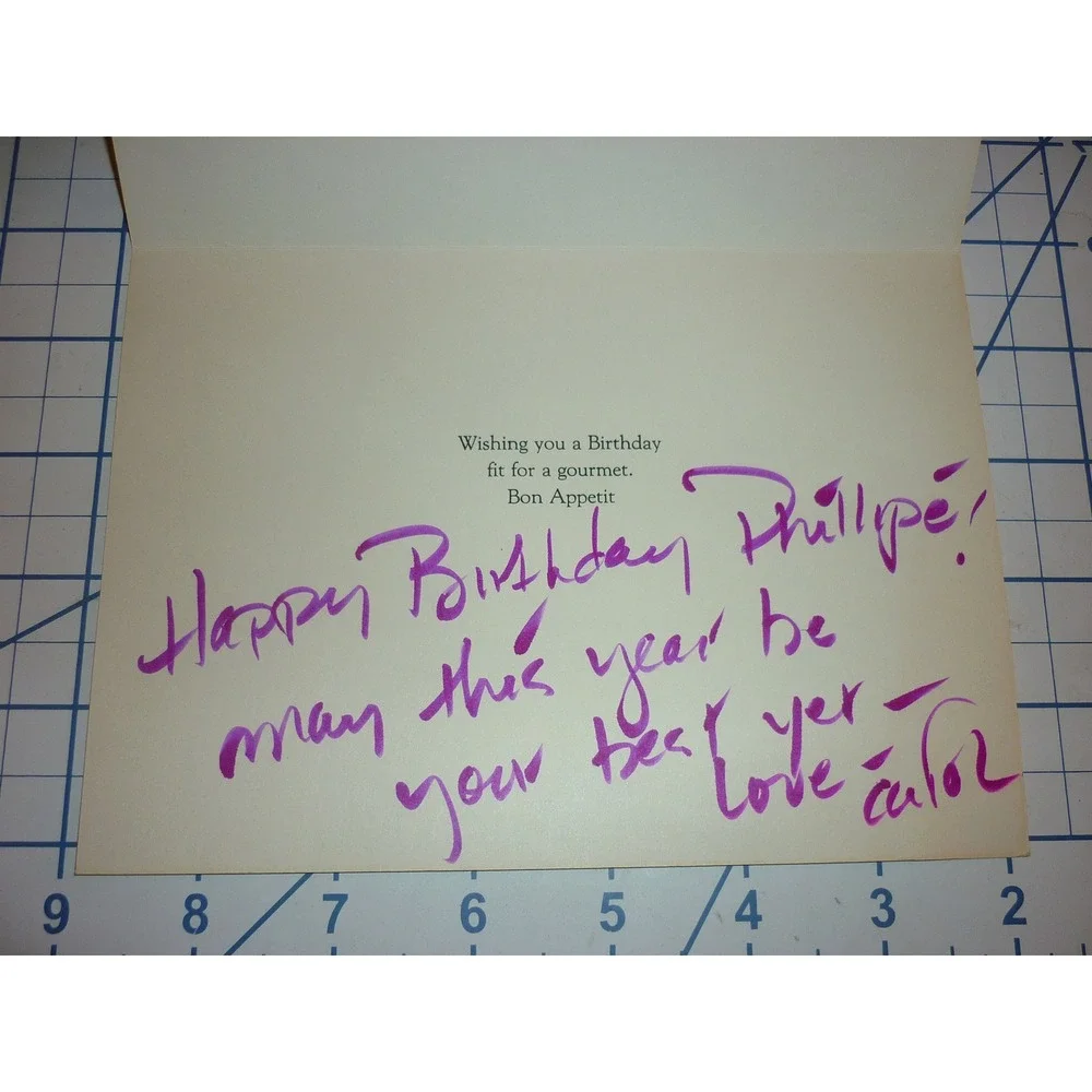 Vtg‎ 1982 Lennart Jirlow Bon Appetit Birthday Card Marcel Schurman French Chef